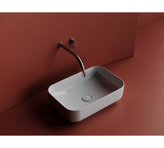 Накладная чаша умывальник Ceramicanova Element прямоугольная 510_340_140мм CN5043