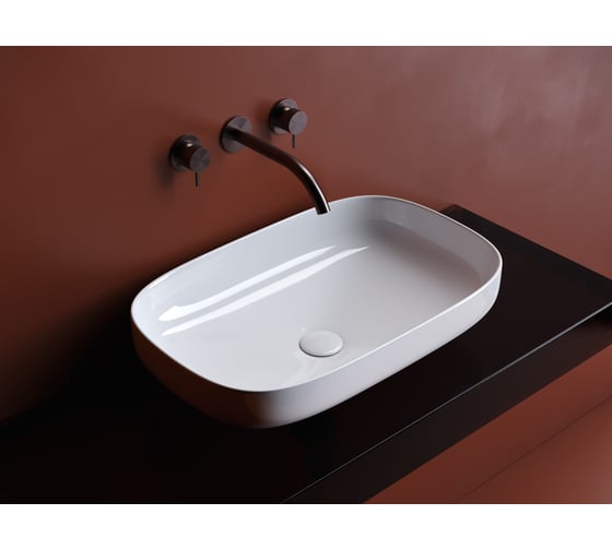 Накладная чаша умывальник Ceramicanova Element прямоугольная 600_380_150мм CN5030