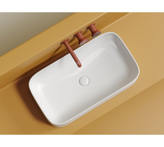 Накладная чаша умывальник Ceramicanova Element прямоугольная 705_380_150мм CN6054