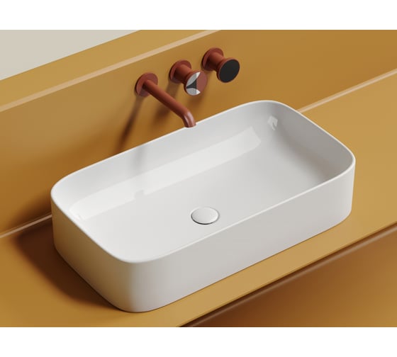Накладная чаша умывальник Ceramicanova Element прямоугольная 705_380_150мм CN6054