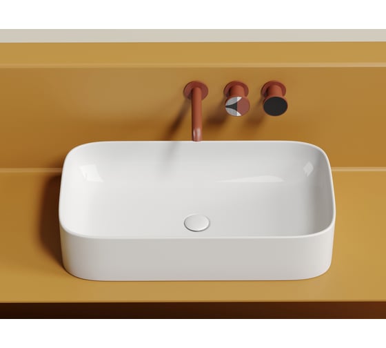 Накладная чаша умывальник Ceramicanova Element прямоугольная 705_380_150мм CN6054