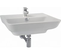 Раковина JACOB DELAFON STRUKTURA EGF112-00 50x40, с отверстием для смесителя, слив-перелив, белый 00000061304