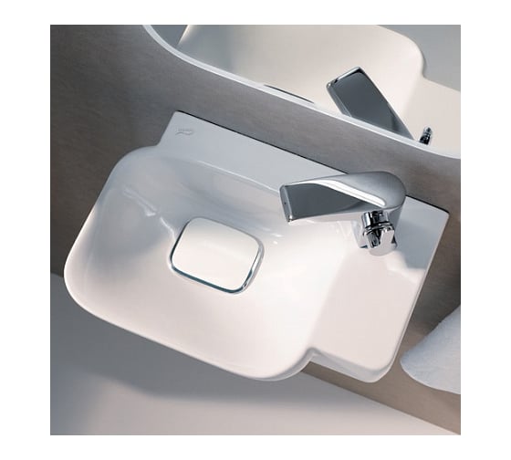 Раковина GEBERIT myDay с отверстием с правой стороны, 400х280 мм, покрытие KeraTect 125540600 00000065496