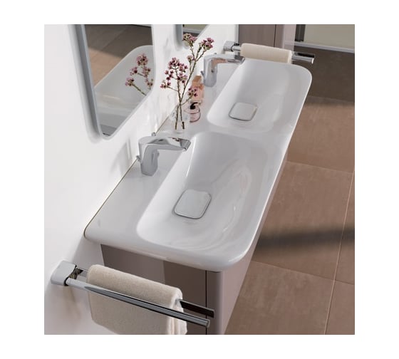 Двойная раковина GEBERIT myDay 1300x480 мм 135430600 00000050427