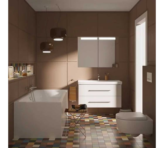Ванна акриловая Villeroy & Boch Avento 1800x800 мм (ножки U99740000 отдельно) UBA180AVN2V-01 00336472