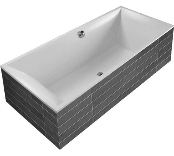 Ванна квариловая Villeroy & Boch Squaro 1694x744 мм, с ножками UBQ170SQS2V-01 00336473