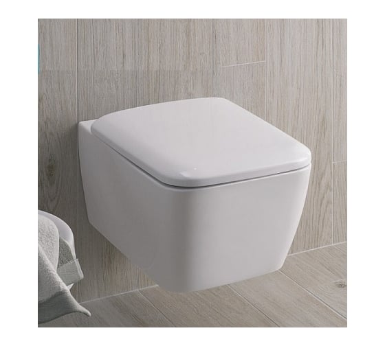 Подвесной унитаз GEBERIT iCon Square Rimfree безободковый, 6л, глубина 540 мм 201950000 00068185