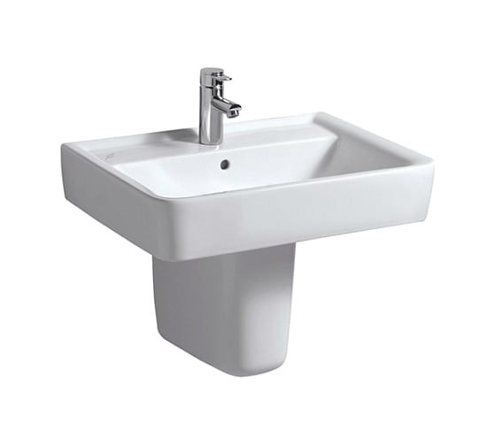 Раковина GEBERIT Renova Nr.1 Plan с отверстием, с переливом, 650х480 мм 222265000 00000044391