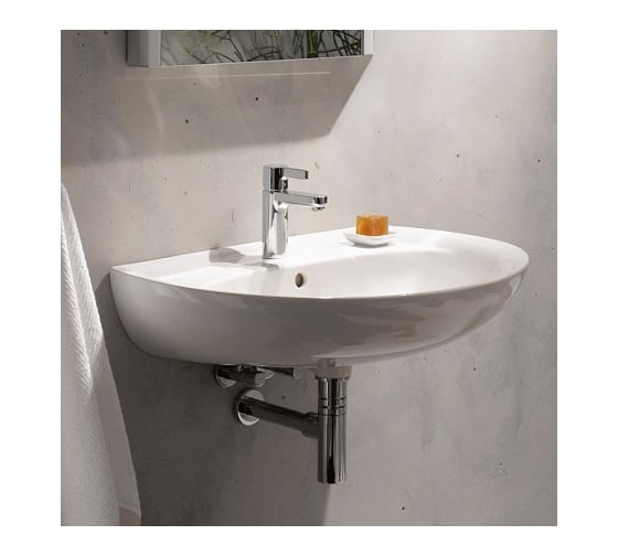 Раковина GEBERIT RENOVA 1 с отверстием, с переливом, 650х510 мм 223065000 00000038298