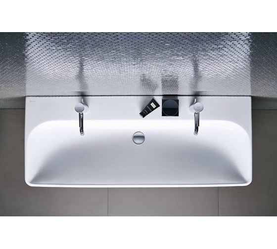 Раковина GEBERIT Smyle Square 120х48 см, 2 отверстия под смеситель 500.253.01.1 00000072634