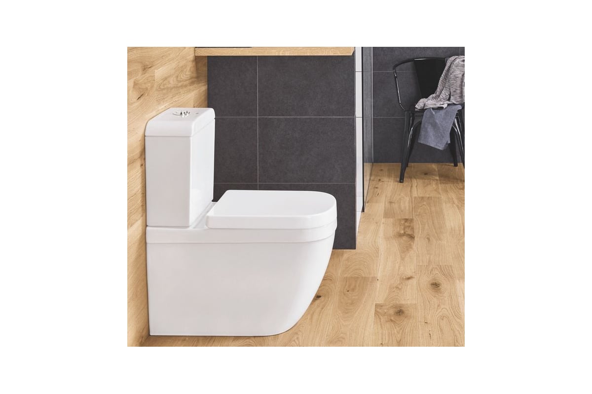 Напольный унитаз Grohe Euro Ceramic комплект: безободковая чаша, бачок ...