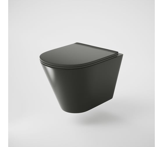 Унитаз Grossman (480х360х360) подвесной, безободковый, черный, матовый, с тонкой крышкой GR-4477BMS