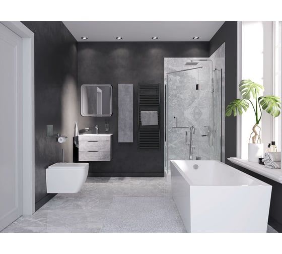 Отдельно стоящая ванна Grossman Cristal 180x80x58 см GR-2021