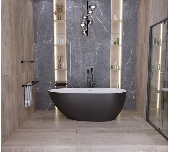 Отдельно стоящая ванна Grossman Fly 160x80x60 см GR-1103MB