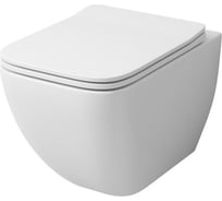 Унитаз Grossman (500х365х340) подвесной безободковый, с тонкой крышкой GR-4447S