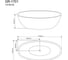 Отдельно стоящая ванна Grossman Fly 170x80x55 см GR-1701 3