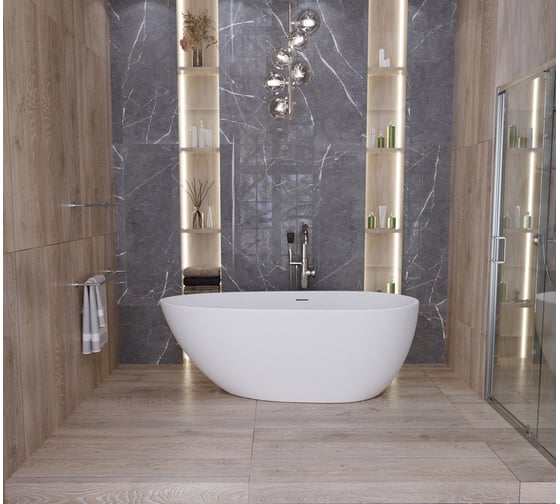 Отдельно стоящая ванна Grossman Fly 160x80x60 см GR-1103M