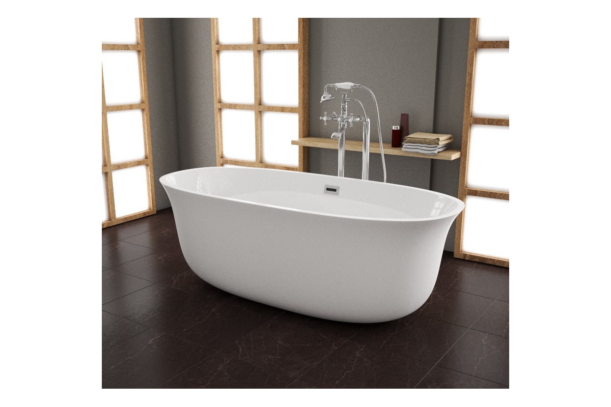 Отдельно стоящая ванна Grossman Galaxy 166x75x56 см GR-1201 - выгодная ...
