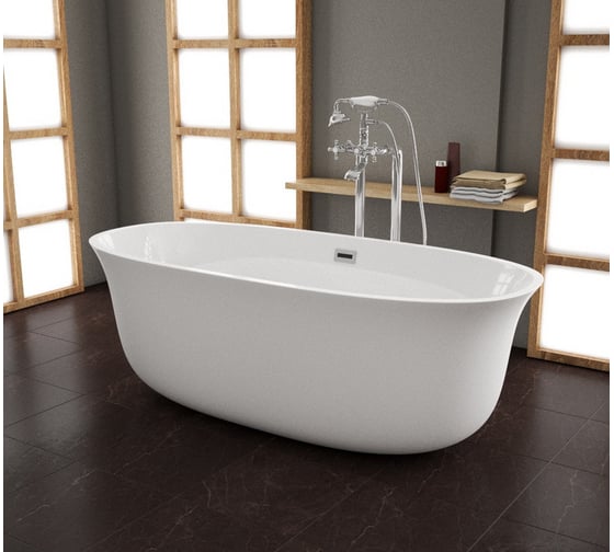 Отдельно стоящая ванна Grossman Galaxy 166x75x56 см GR-1201