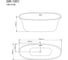 Отдельно стоящая ванна Grossman Galaxy 166x75x56 см GR-1201 3