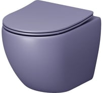 Унитаз Grossman Color (485х365х360) фиолетовый матовый, подвесной безободковый, 1 место GR-4455LIMS
