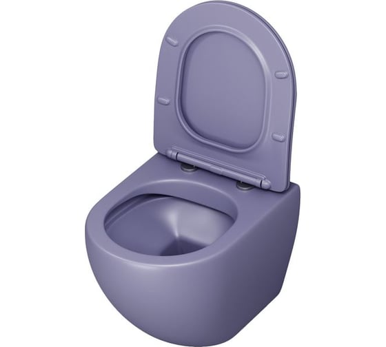 Унитаз Grossman Color (485х365х360) фиолетовый матовый, подвесной безободковый, 1 место GR-4455LIMS