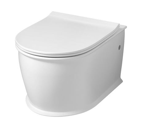 Унитаз Grossman Retro 545х370х360 мм, подвесной, безободковый, с тонкой крышкой GR-4482S