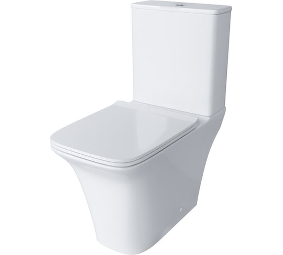 Унитаз Grossman Galaxy 650х360х820 мм, напольный, безободковый, с тонкой крышкой GR-4470S