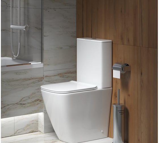 Унитаз Grossman Style 620х365х920 мм, напольный, безободковый, с высокой чашей 48 см GR-4472S