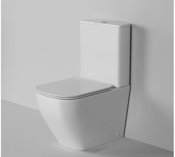 Унитаз Grossman Style 620х365х830 мм, напольный, безободковый, с тонкой крышкой GR-4453S