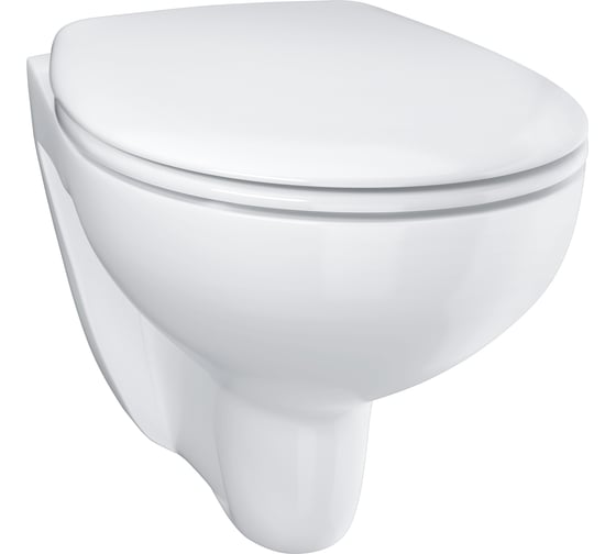 Подвесной унитаз с сиденьем с микролифтом Grohe Bau Ceramic 39351000
