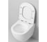 Унитаз Grossman Color (490х370х360) белый, матовый, подвесной безободковый, с тонкой крышкой GR-4455MS 2