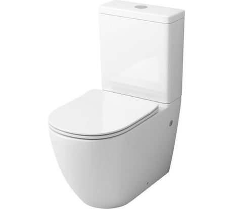 Унитаз Grossman (680х375х810) напольный, с тонкой крышкой из 2 мест GR-4446S