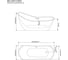 Отдельно стоящая ванна Grossman Style 200x85x85 см GR-2302 3
