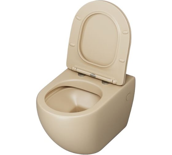 Унитаз подвесной Grossman Color 550*365*395 мм, бежевый матовый, безободковый, GR-4411BEMS