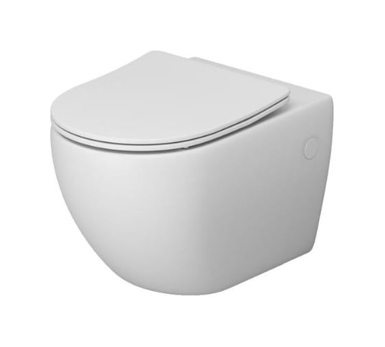 Унитаз подвесной Grossman Color 550*365*395 мм, белый матовый, безободковый, GR-4411MS 1