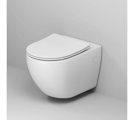 Унитаз подвесной Grossman Color 550*365*395 мм, белый матовый, безободковый, GR-4411MS
