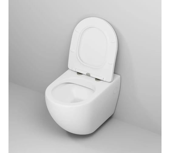 Унитаз подвесной Grossman Color 550*365*395 мм, белый матовый, безободковый, GR-4411MS