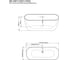 Отдельно стоящая ванна Grossman Classic 160x80x58 см GR-2502 6