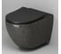 Унитаз подвесной Grossman Color 550*365*395 мм, черный, безободковый, GR-4411BBLS 6