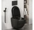 Унитаз подвесной Grossman Color 550*365*395 мм, черный, безободковый, GR-4411BBLS 8