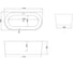 Отдельно стоящая ванна Grossman Cristal 170x80x58 см GR-17071 7