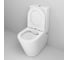 Унитаз Grossman Color 620*365*810 мм, белый матовый, напольный, безободковый, с тонкой крышкой, 2 места GR-4480MS 4