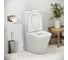 Унитаз Grossman Color 620*365*810 мм, белый матовый, напольный, безободковый, с тонкой крышкой, 2 места GR-4480MS 7