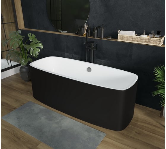 Отдельно стоящая ванна Grossman 150x75x58 см GR-2801B