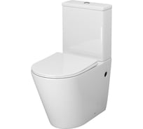 Унитаз напольный Grossman Color 620*365*810 мм, безободковый, с тонкой крышкой, 2 места GR-4480S