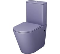 Унитаз напольный Grossman Color 620*365*810 мм, фиолетовый матовый, безободковый, 2 места GR-4480LIMS