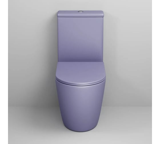 Унитаз напольный Grossman Color 620*365*810 мм, фиолетовый матовый, безободковый, 2 места GR-4480LIMS