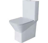 Унитаз напольный Grossman Cristal 600*355*860 мм, безободковый, с тонкой крышкой, 2 места GR-4471S