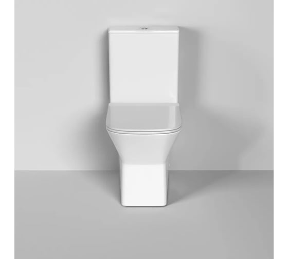 Унитаз напольный Grossman Cristal 600*355*860 мм, безободковый, с тонкой крышкой, 2 места GR-4471S